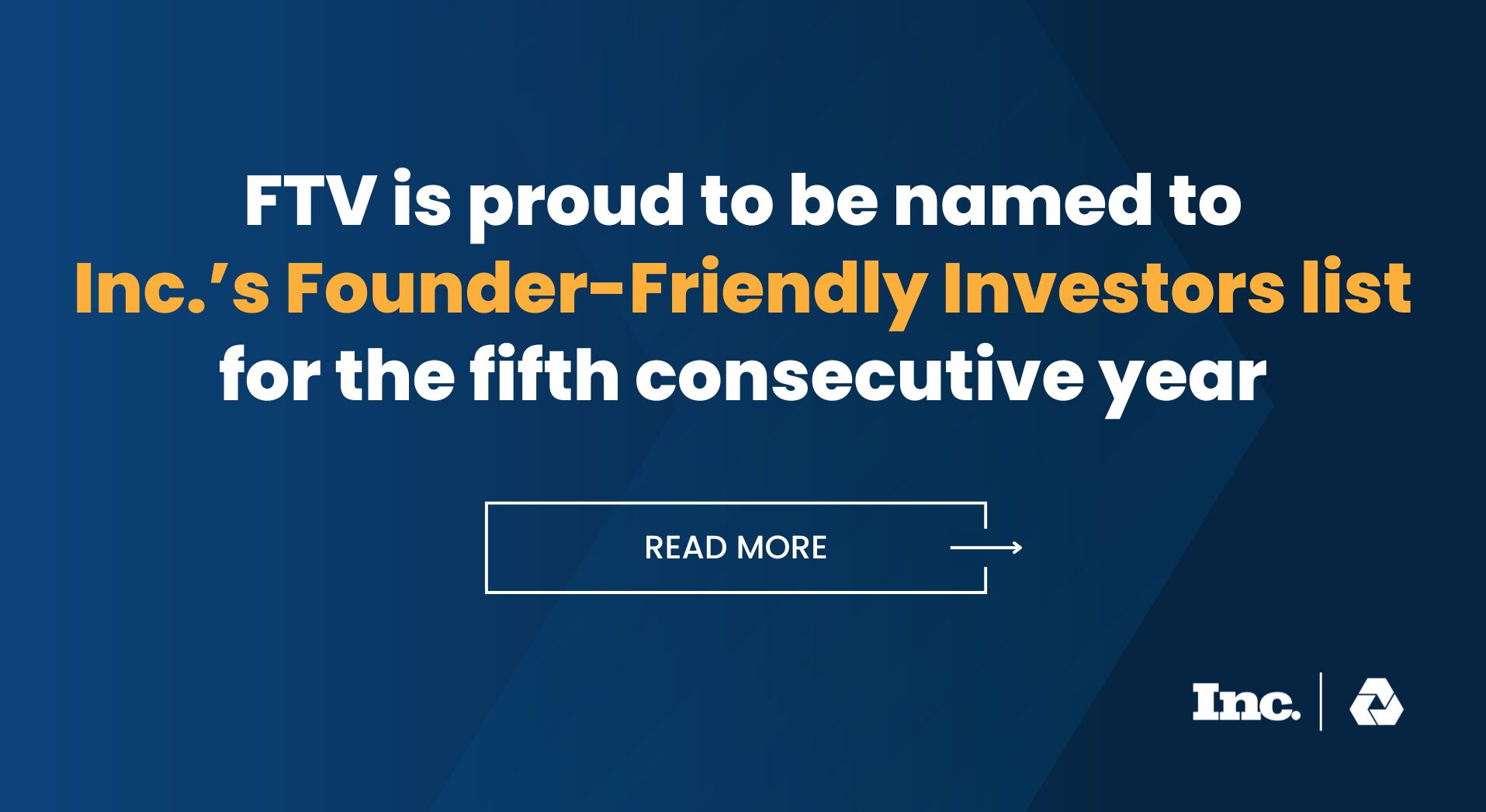 Inc Founder Friendly 2025 - website pop-up