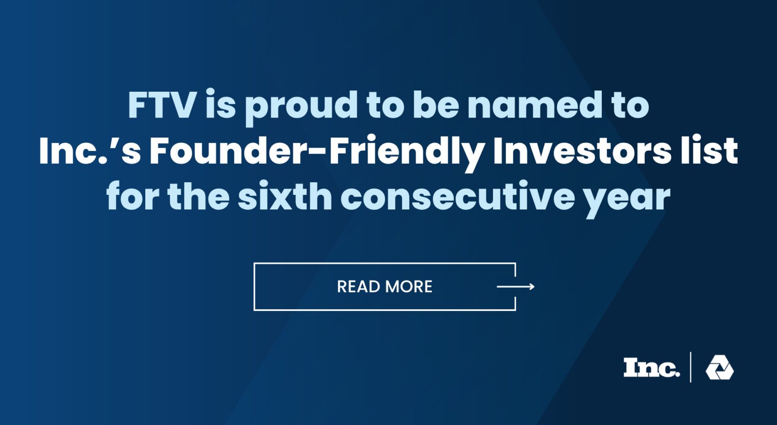 Inc Founder Friendly 2026 - website pop-up