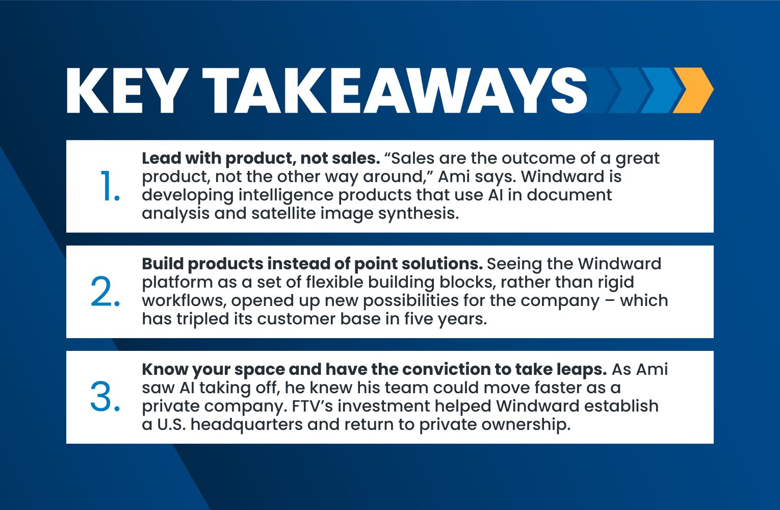 Key Takeaways - Windward